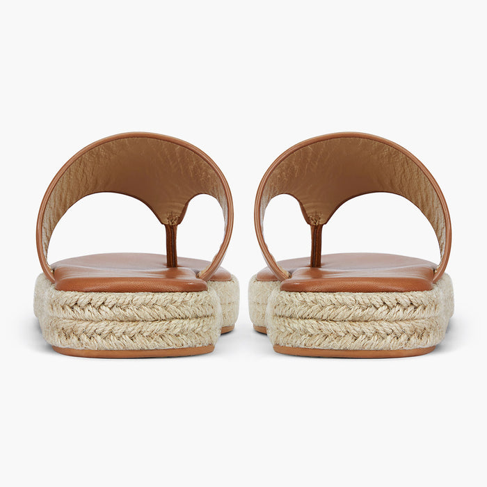 Cosmo Brown -flatform espadrille sandals