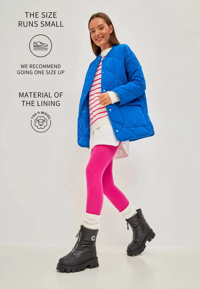 Stay stylish and warm this winter with these trendy black boots - the perfect fashionable footwear for the season.