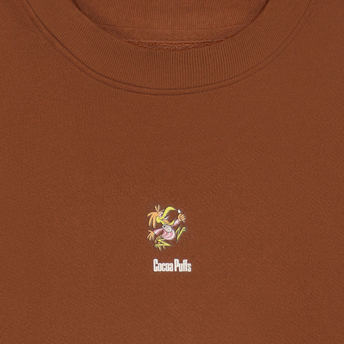 Brunch Crewneck in Chocolate Milk, Cocoa Puffs™ collaboration, product view 3