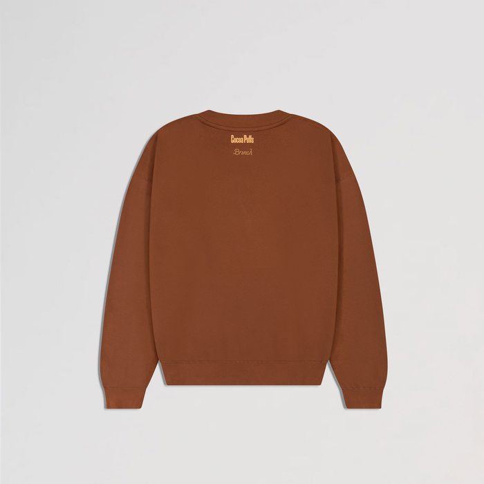 Brunch Crewneck in Chocolate Milk, Cocoa Puffs™ collaboration, product view 4