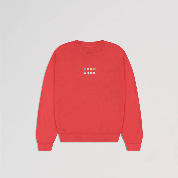 Brunch Crewneck in Lucky Red, Lucky Charms™ collaboration, main product image