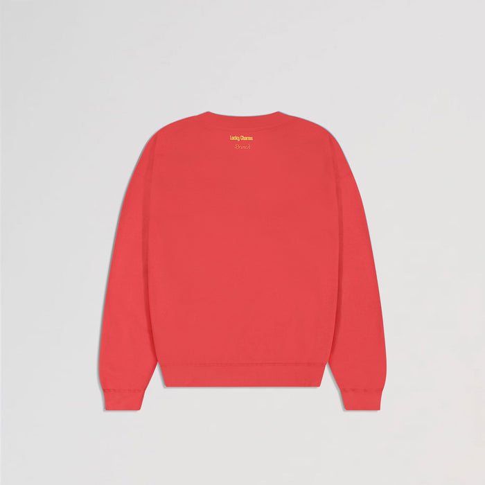 Brunch Crewneck in Lucky Red, Lucky Charms™ collaboration, product view 4