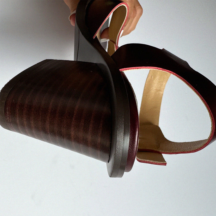 DAST - brown two belt sandals