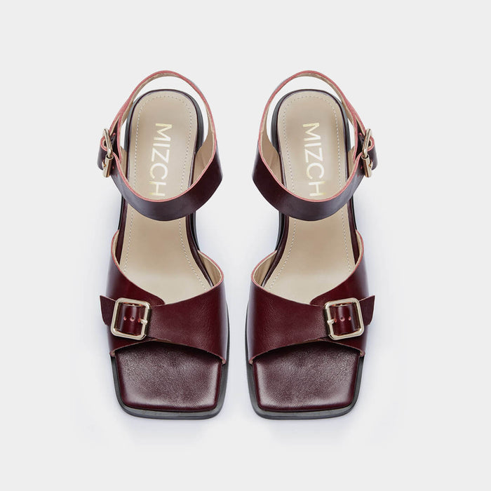 DAST - brown two belt sandals