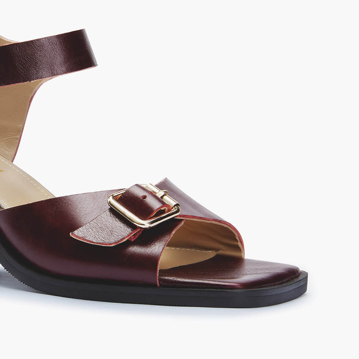 DAST - brown two belt sandals