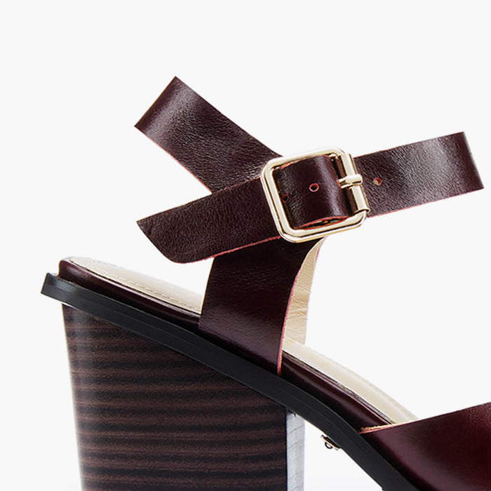 DAST - brown two belt sandals