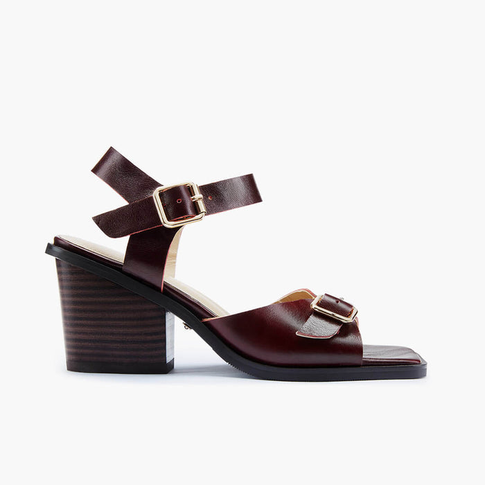 DAST - brown two belt sandals