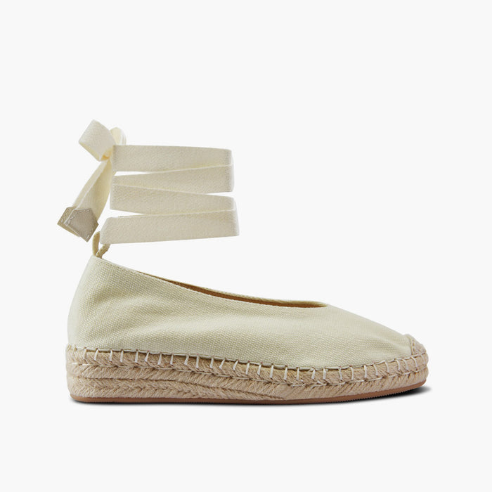 DELPHINE - espadrille lace up flatform