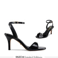 Do Ceu Black - Strappy Leather Sandals