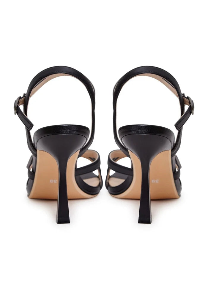A stylish pair of black high heel women's fashion sandals designed to elevate your look.
