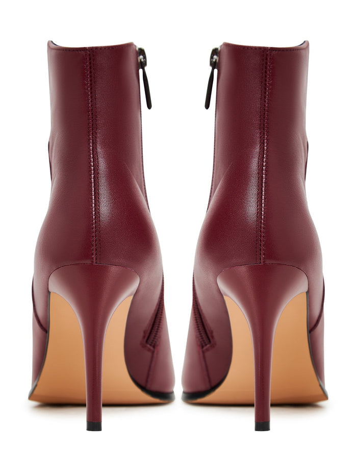 Leather High Heeled Ankle Boots - Cesare Gaspari - Ankle Boots