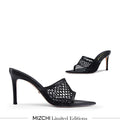 Elowen - Black Mesh Mules