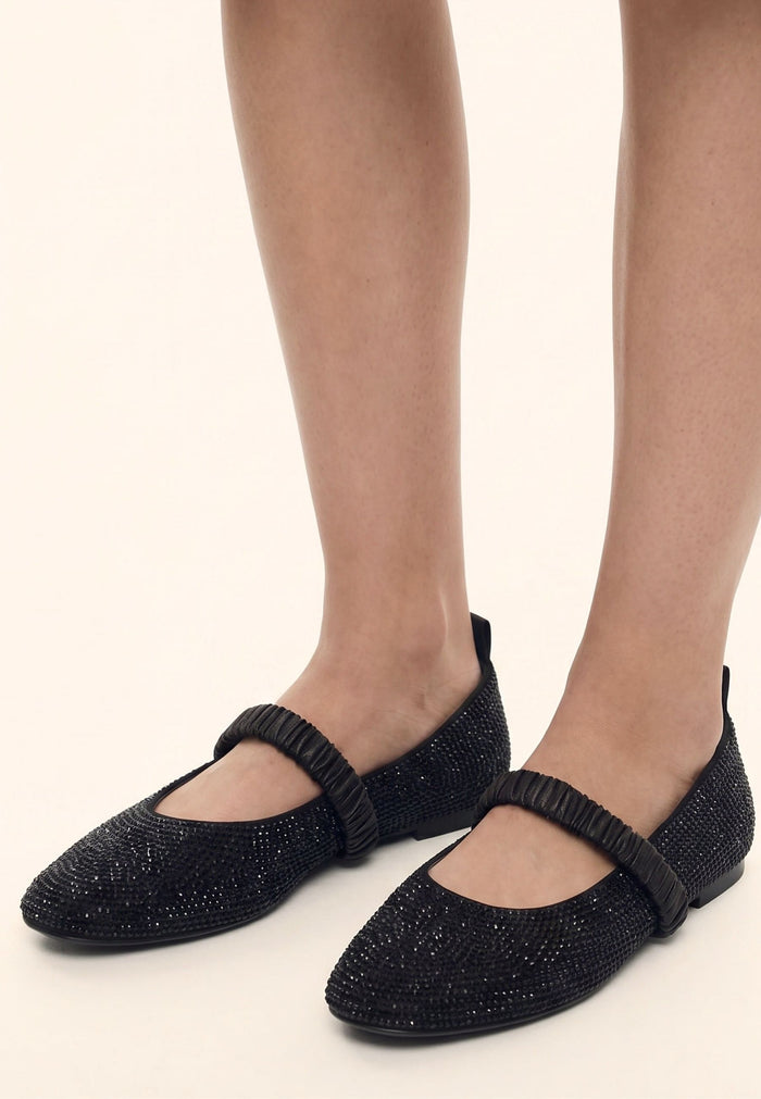 Embellished Flats Sophia - Black