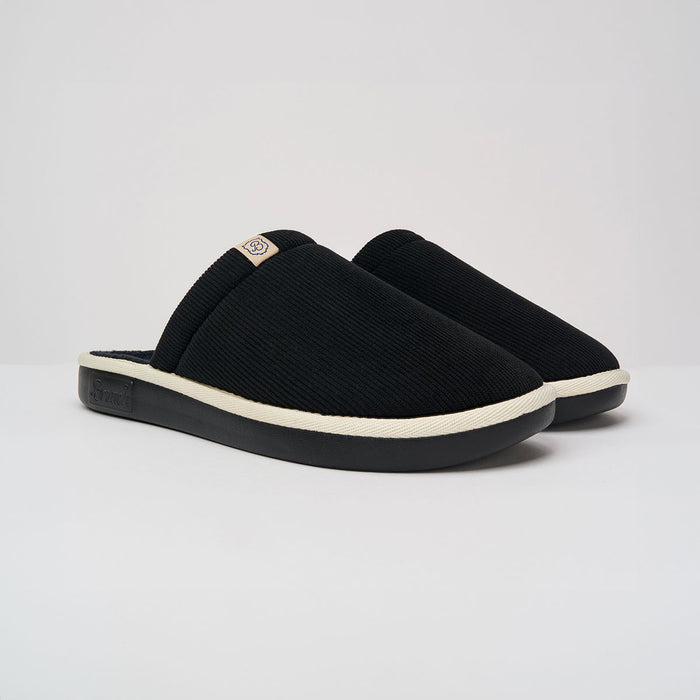 Brunch Essential slipper in Black corduroy, main product image