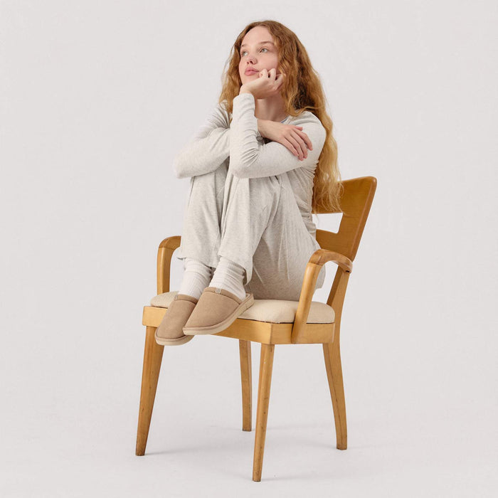 Brunch Essential slipper in Caramel corduroy, product view 2