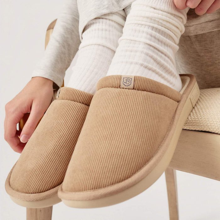 Brunch Essential slipper in Caramel corduroy, product view 4