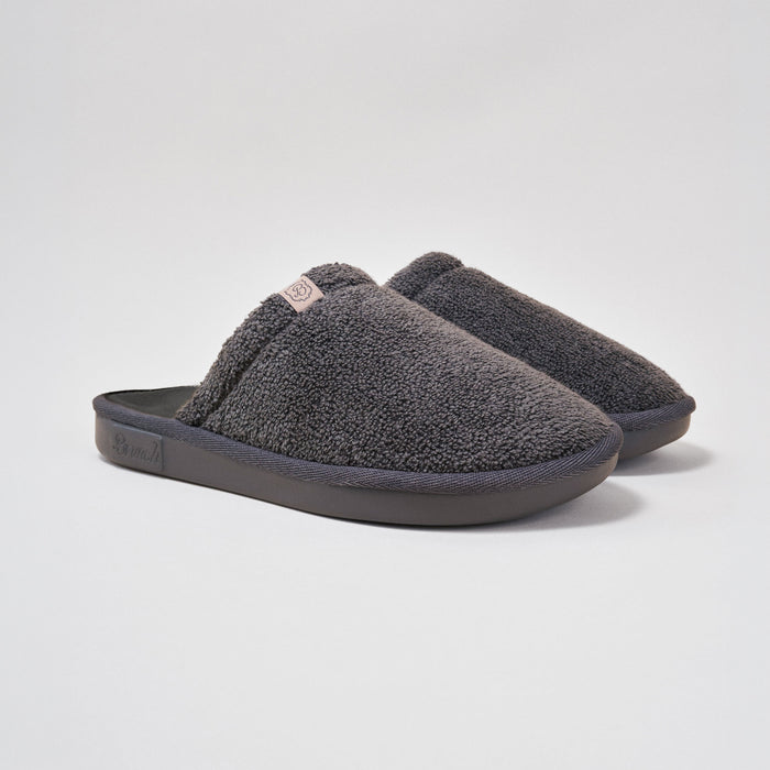 Brunch Essential slipper in Dark Grey terry, main product image