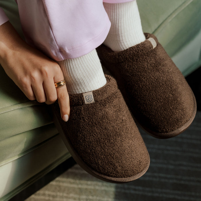 Brunch Essential slipper in Espresso terry, product view 2