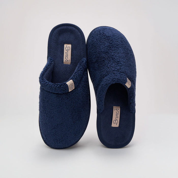Brunch Essential slipper in Navy terry, product view 3