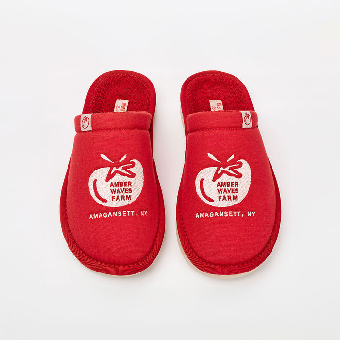 Brunch Essential AWF slipper in Tomato Red canvas, product view 5