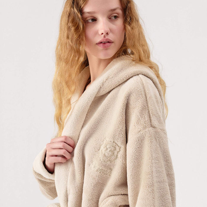 Brunch Essential Robe in Beige terry, product view 2