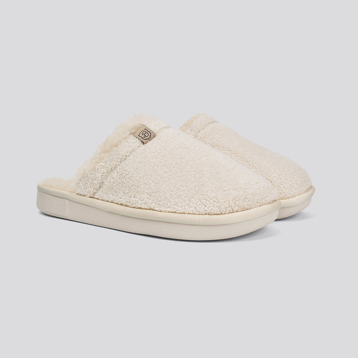 Brunch Essential Shearling slipper in Cream terry, main product image