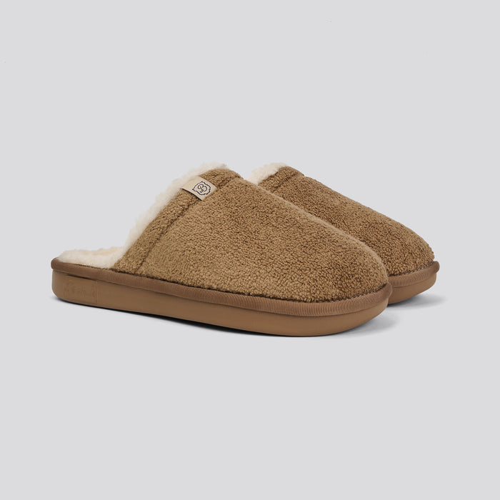 Brunch Essential Shearling slipper in Dune Rock terry, main product image