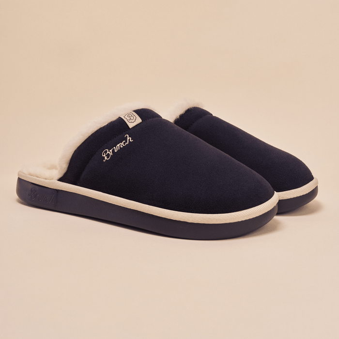 Essential Shearling - Navy - Suede - Brunch - ES4SU2NAM04 - Footwear