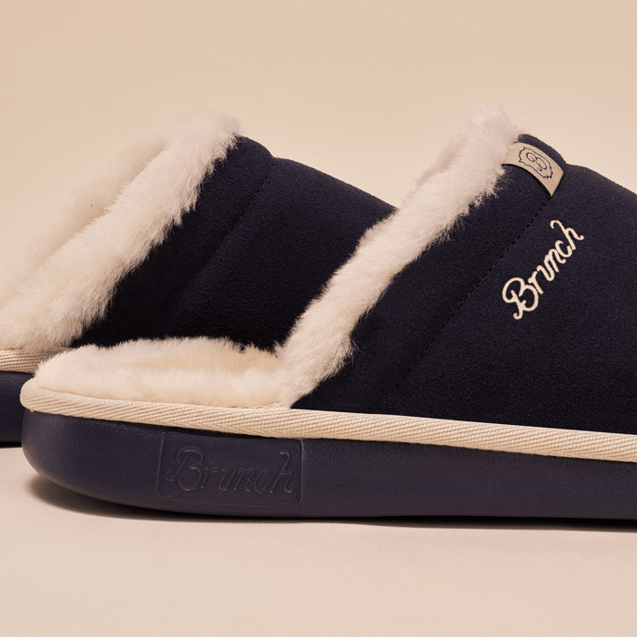 Essential Shearling - Navy - Suede - Brunch - ES4SU2NAM04 - Footwear