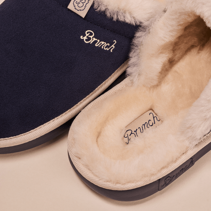 Essential Shearling - Navy - Suede - Brunch - ES4SU2NAM04 - Footwear