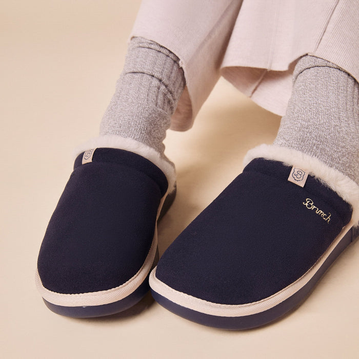 Essential Shearling - Navy - Suede - Brunch - ES4SU2NAM04 - Footwear