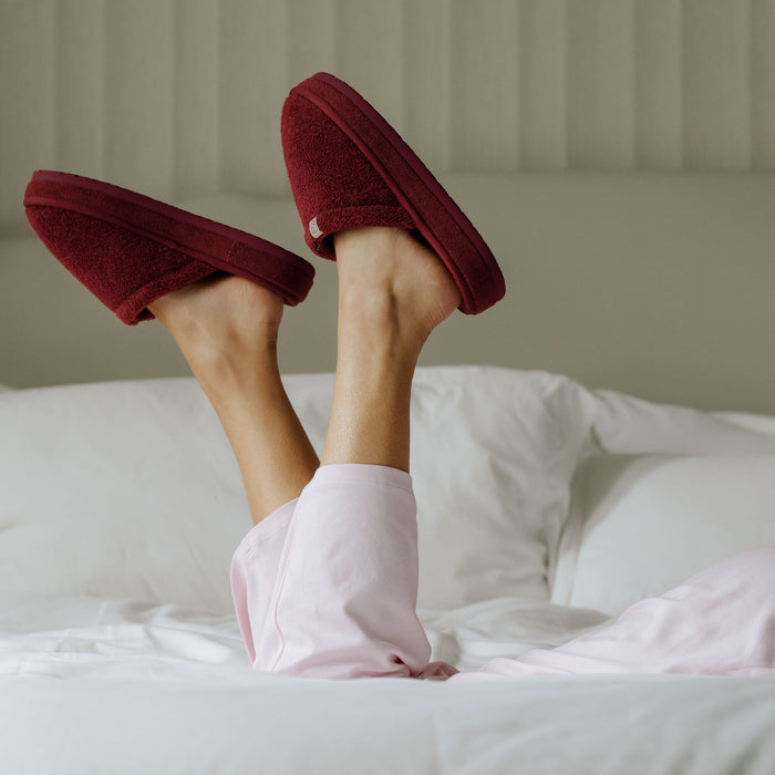 Brunch Essential XXL slipper in Bordeaux terry, product view 2