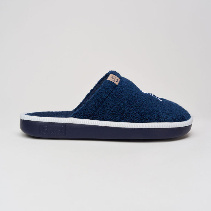 Brunch Essential Yankees slipper in Navy terry, product view 3