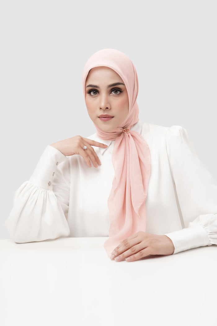 everyday scarf in lotus by buttonscarves front view