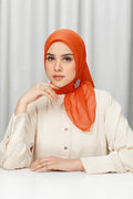 everyday scarf in red clay by buttonscarves