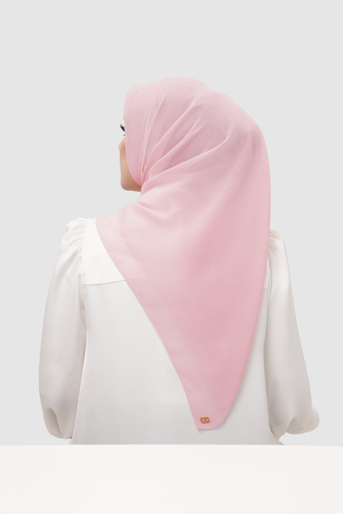 everyday scarf in rose quartz by buttonscarves back view