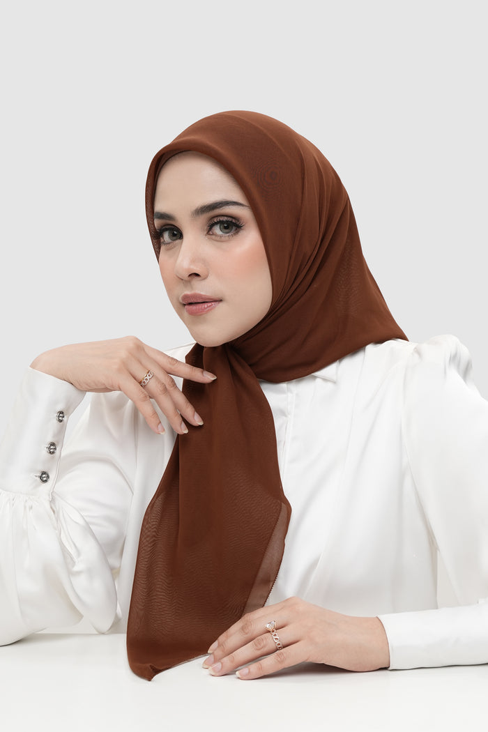 everyday scarf in tiramisu by buttonscarves front view