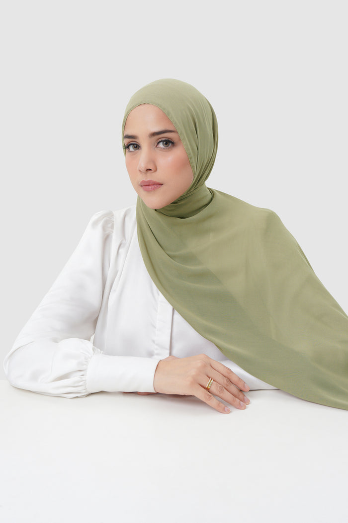 Everyday Twill Shawl - Aloe