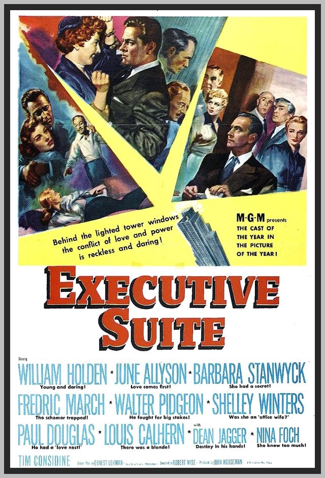EXECUTIVE SUITE - 1954 - COLORIZED - WILLIAM HOLDEN - RARE DVD