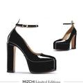FABB - black patent high platform