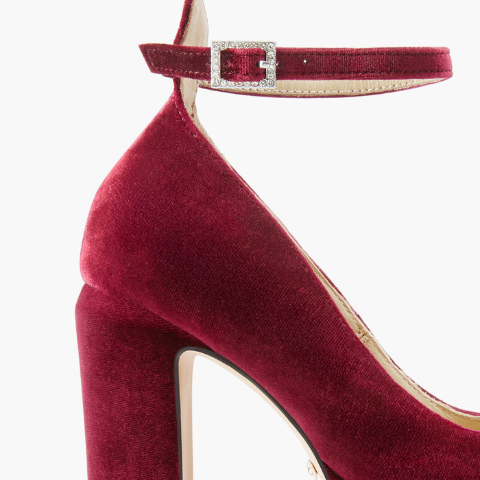 FABB - wine velvet high platform