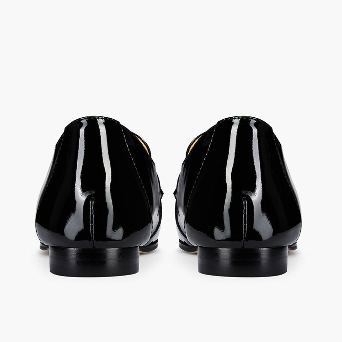 Farrah Black - Leather Loafers