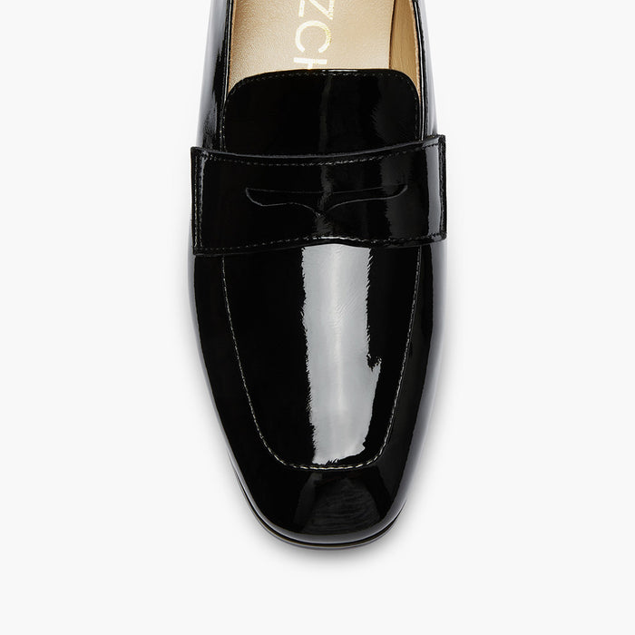 Farrah Black - Leather Loafers