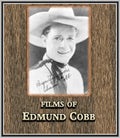 FILMS OF EDMUND COBB - (1925-1927) - SILENT - RARE DVD