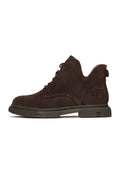 A pair of trendy and stylish flat sole ankle boots, perfect for all-day comfort and casual wear.