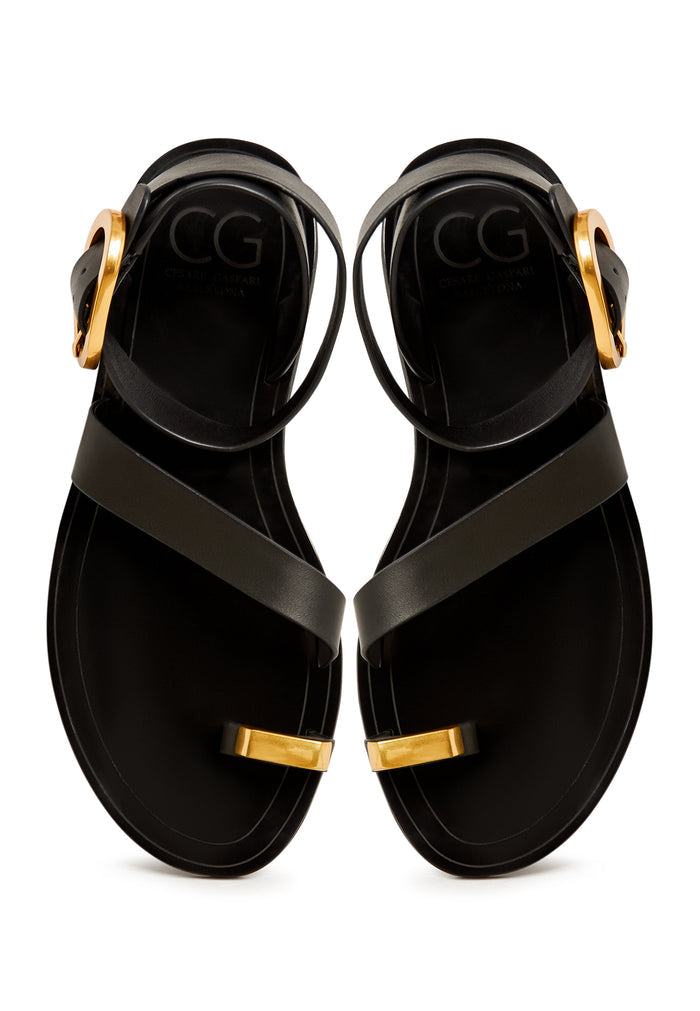 Flat Sole Sandals Paula - Black