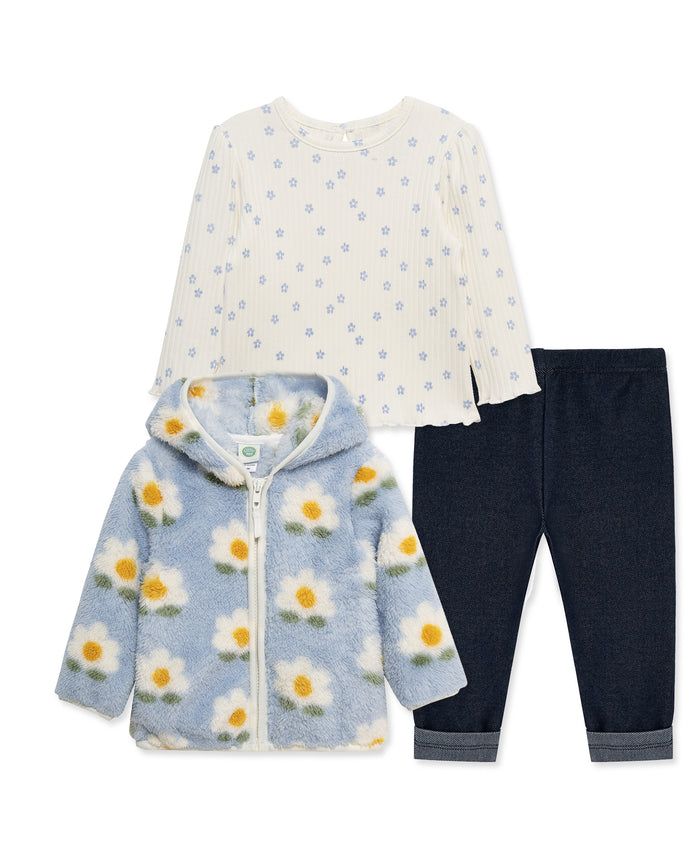 Floral 3-Piece Sherpa Set (12M-24M) - Little Me