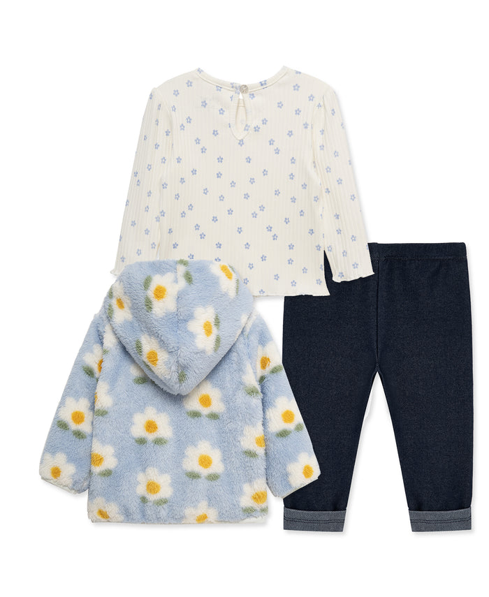 Floral 3-Piece Sherpa Set (12M-24M) - Little Me
