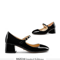 GAYLE 45 - black patent MJ pump