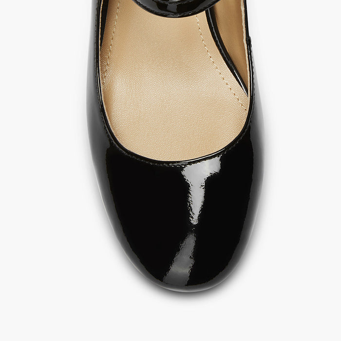 GAYLE 45 - black patent MJ pump